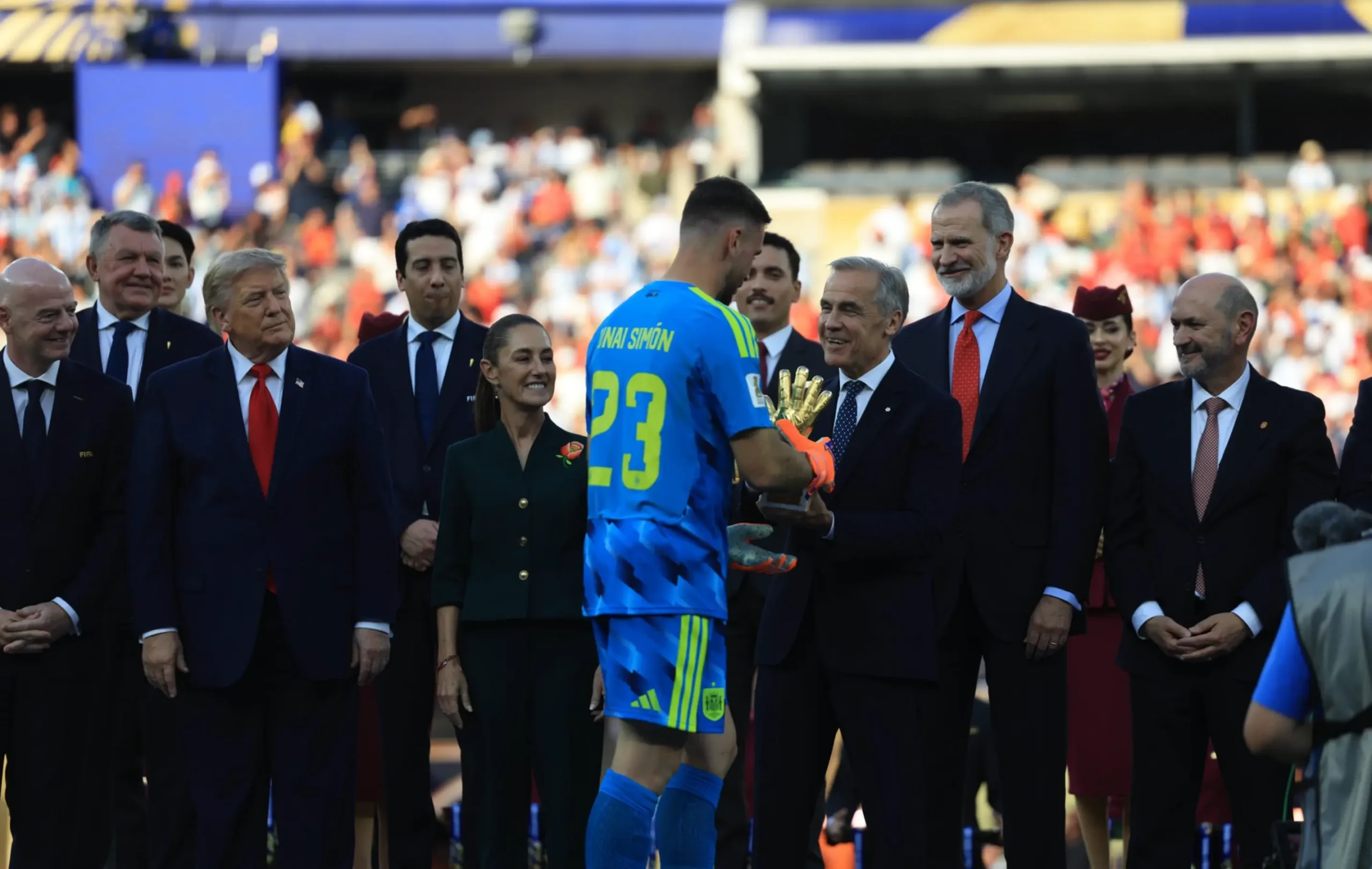 Fotografía compartida por el Gobierno de Canadá durante la premiación del Mundial 2026